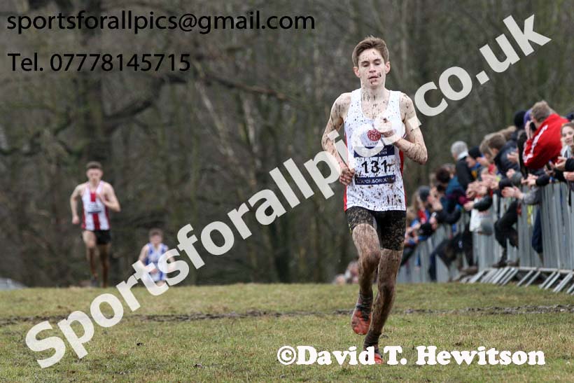 Mens under-20s 2018 British Inter Counties Cross Country Champs., Prestwold Hall, Loughborough. Photo: David T. Hewitson/Sports for All Pics